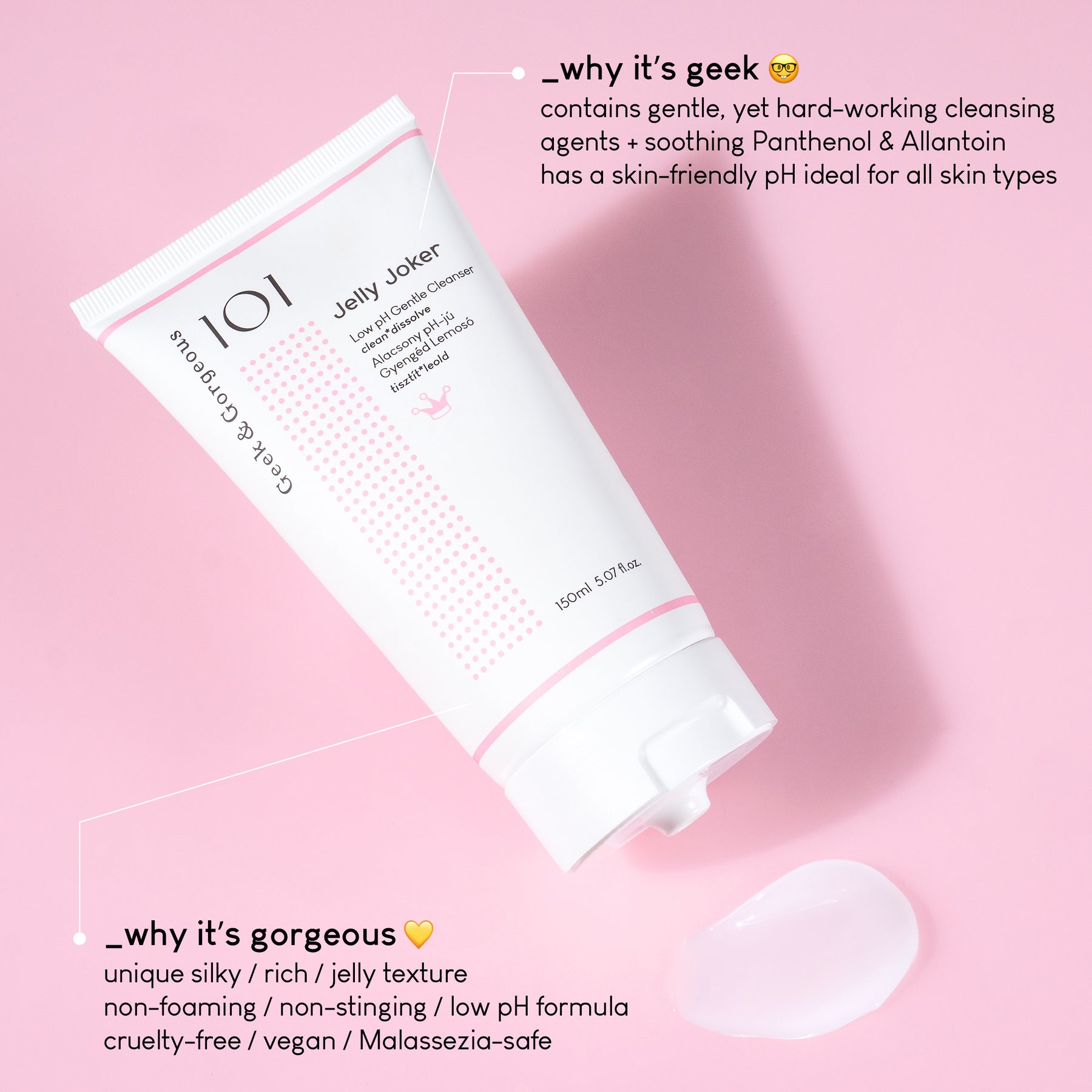 Jelly Joker Low pH Gentle Cleanser - veido prausiklis