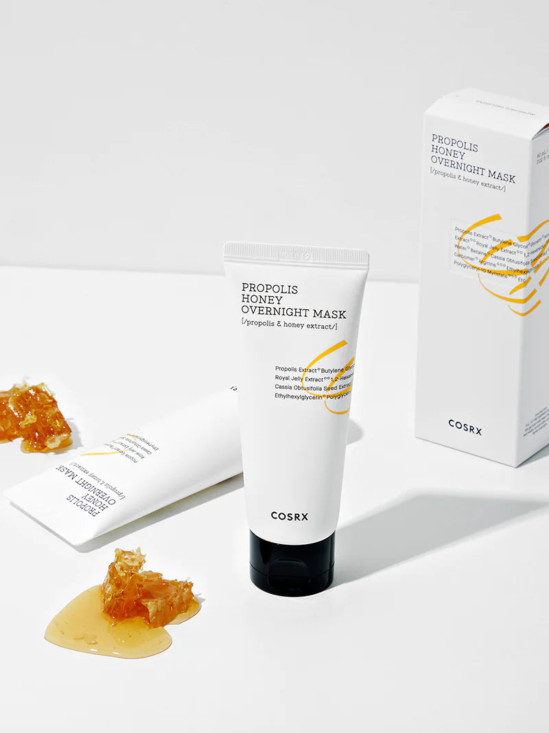 Cosrx Full Fit Propolis Honey Overnight Mask -naktinė veido kaukė su medumi ir propoliu | skinli-lt805607538.webp