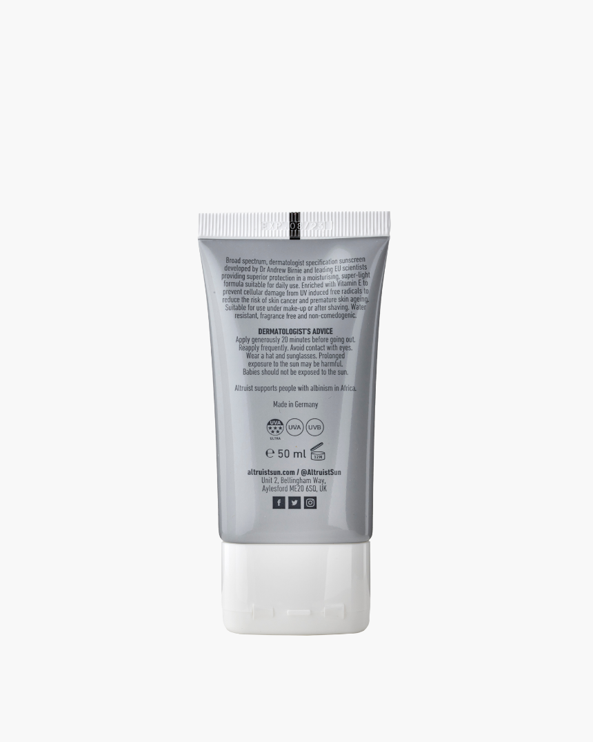 Altruist Face Fluid SPF50 - lengvos konsistencijos veido apsauginis kremas nuo saulės | skinli-lt486247995.png