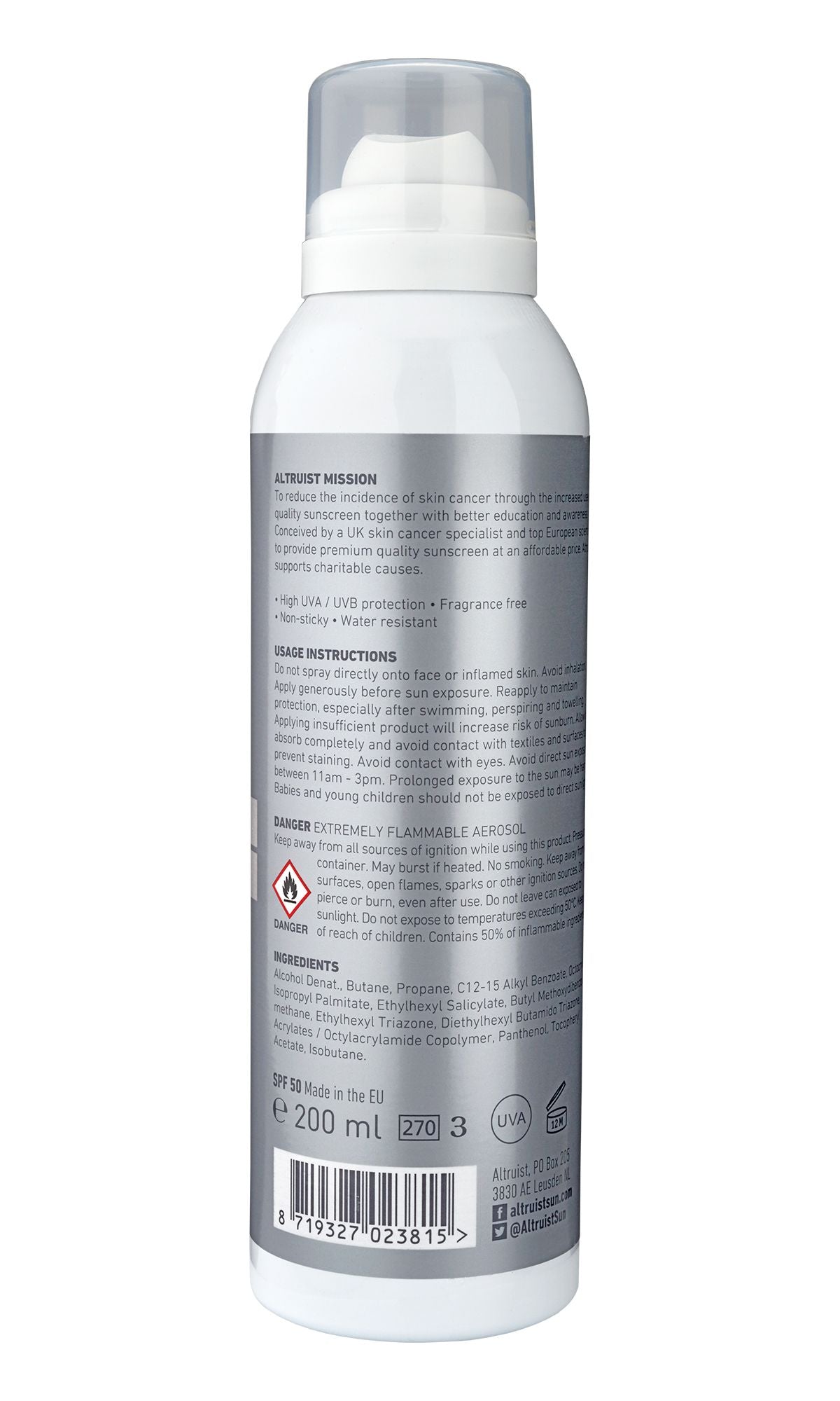 Altruist SPF50 Spray - purškiama migla | skinli-lt505460842.jpeg